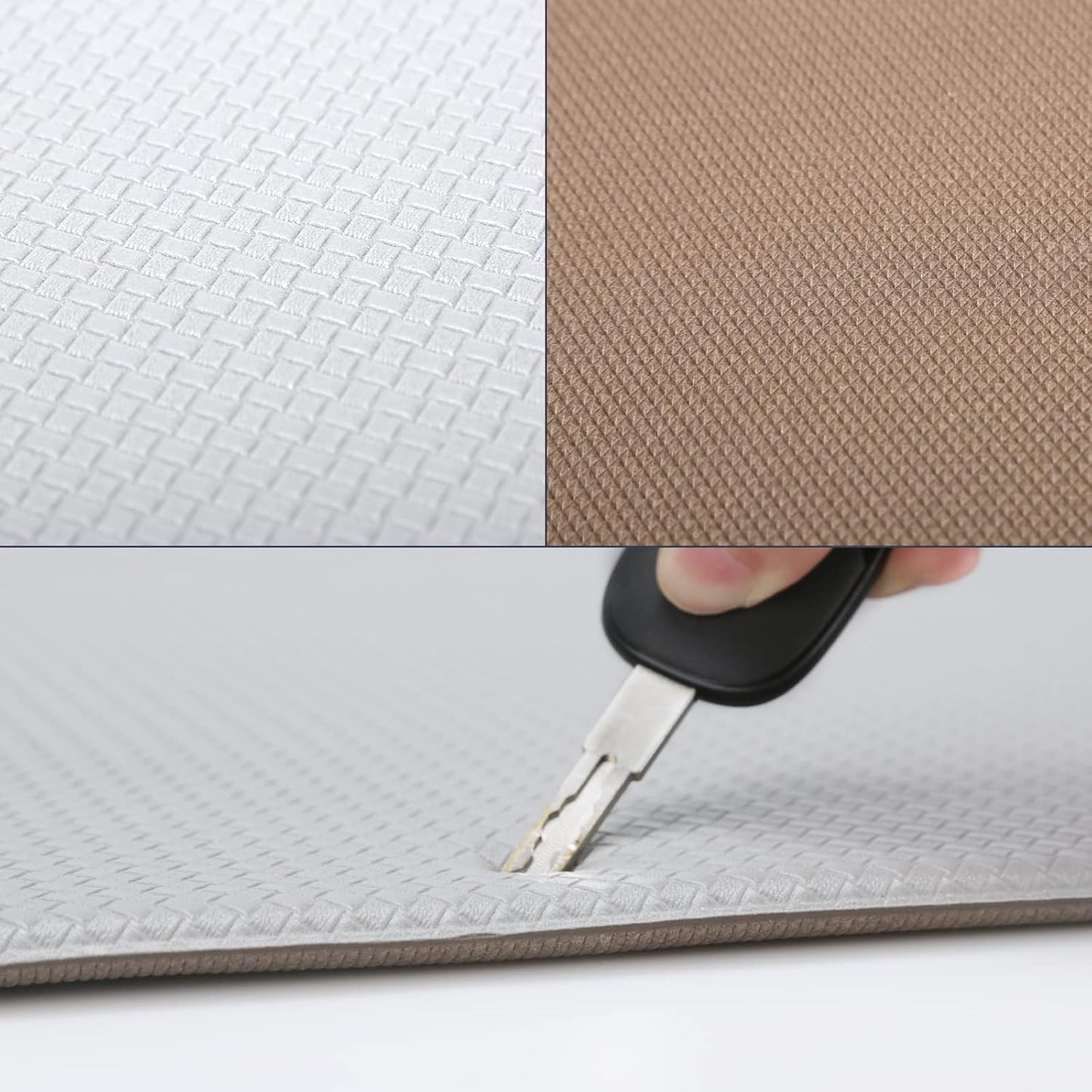 Kitchen Mat Enterway Floor Mat Housework Cushioned anti Fatigue Kitchen Rugs Standing Kitchen Decor Washing Room New Waterproof Non Skid Washable Rubber Sink Bottom Foam 17.3X29.5In(Gray)